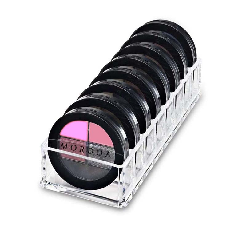 ũ Ŭ    8-  ƮƮ Ʈ Ŀ ų   Organizer Hot Beauty Care Storgae Holder/Acrylic Clear and Black Small 8-Compartments Compact Powder